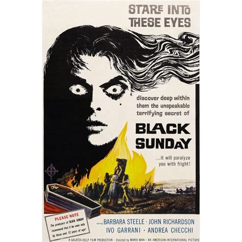 Black Sunday Barbara Steele One-Sheet Poster Art 1960. Movie Poster ...