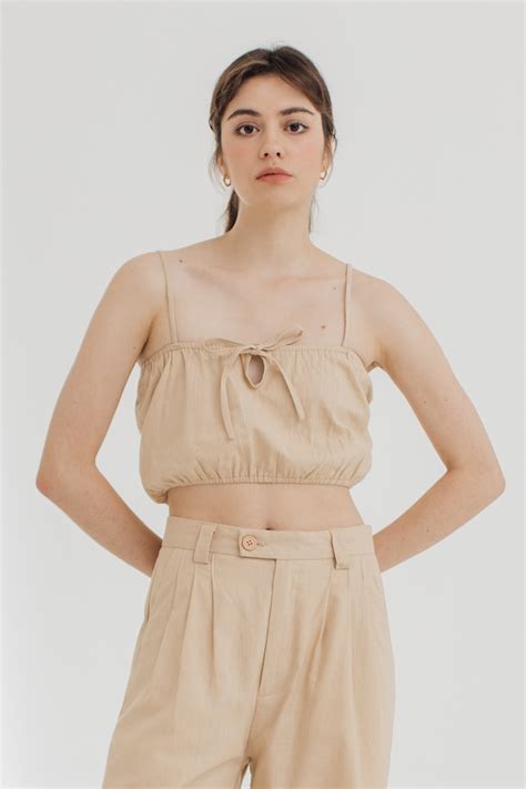 Kivee. Nikita Crop Top Nude