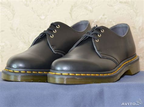 Ботинки Dr Martens 1461 Vegan чёрные низкие | Мужские полуботинки ...
