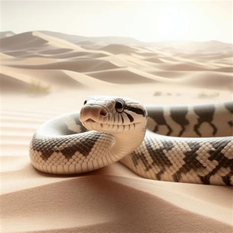 Premium Photo | Snake in the desert