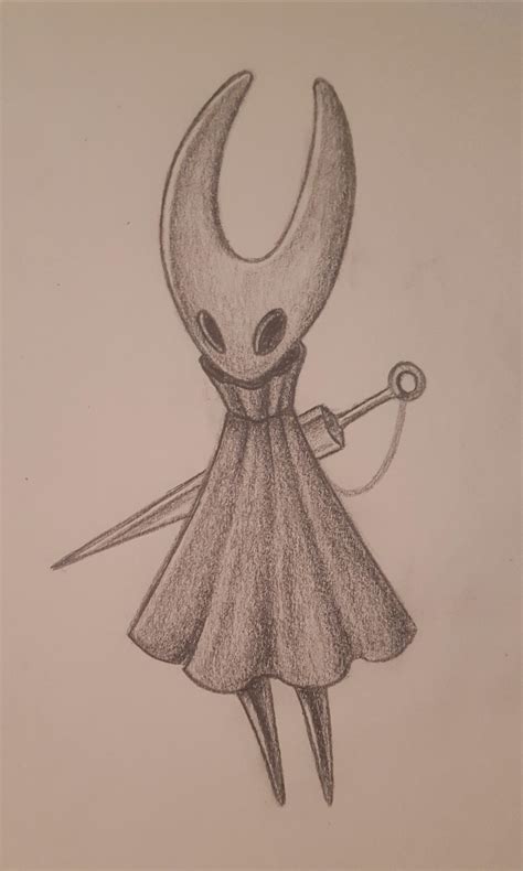 how to draw hornet from hollow knight