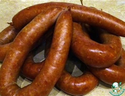 Полукопченая курино-свиная колбаса – кулинарный рецепт