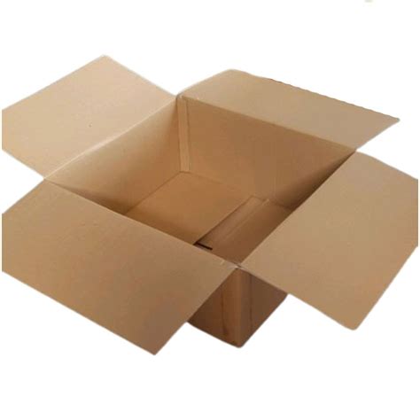 single wall  ply plain brown square carton box  piece  agra