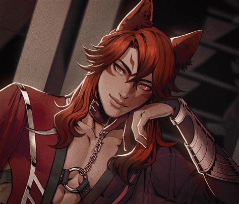 TOUCHSTARVED - Vere | Cute anime guys, Werewolf male art, Cool anime guys