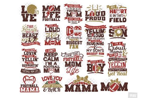 Football Mom SVG Shirt in SVG, DXF, PNG, EPS, JPG