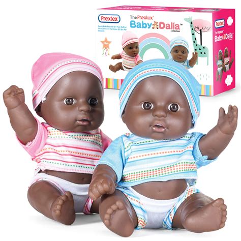 Buy Prextex Mini Twin Black Baby Doll Set - African American Doll Set