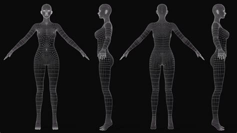 Female Body Base Mesh - 3D Model by iQuon