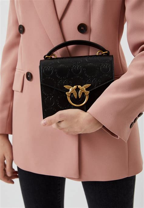 Сумка Pinko, цвет: черный, RTLABP282901 — купить в интернет-магазине Lamoda