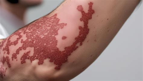 premium ai image  person   skin disease   arm