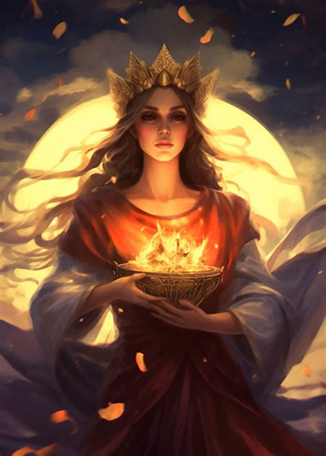 Hestia - Greek Goddess of the Hearth, Home, and Family - Digital