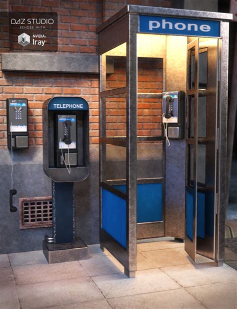 Pay Phones » TOPGFX | Daz3d Renderosity Poser 3D Stuff Free Download