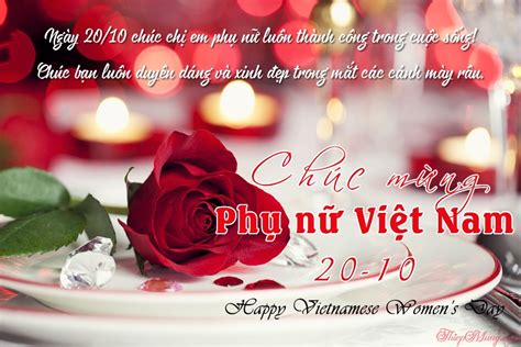 Tạo thiệp ngày Phụ nữ Việt Nam 20/10 đẹp và lãng mạn nhất