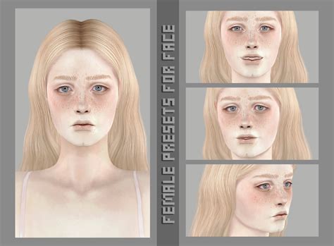 MAGIC BOT: Female presets for face bgc new mesh old
