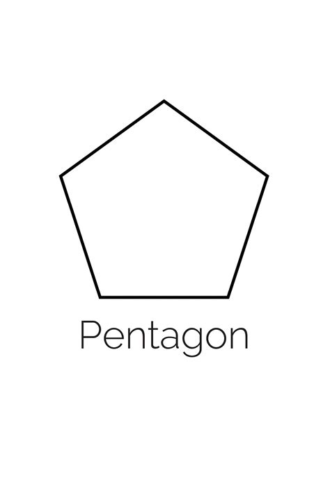 printable pentagon shape