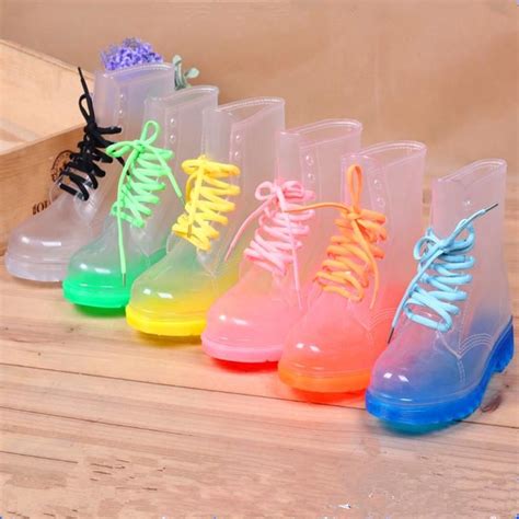 Colorful Strap Rubber Rain Boots PN1085 | Rain boots fashion, Kawaii ...