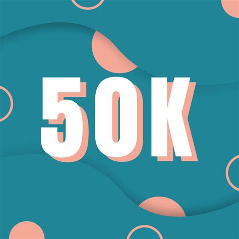 50K followers of social media background design 6626248 Vector Art at