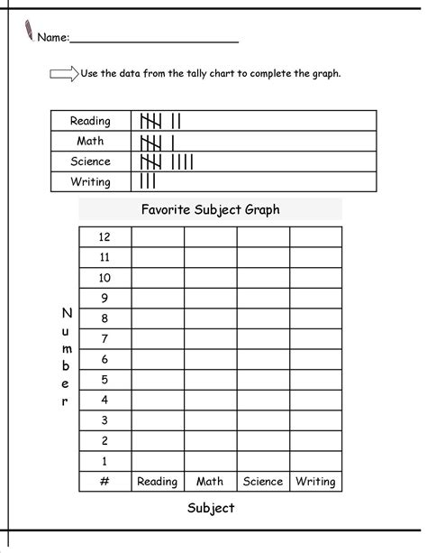 Tally Chart Worksheet - Printable Word Searches