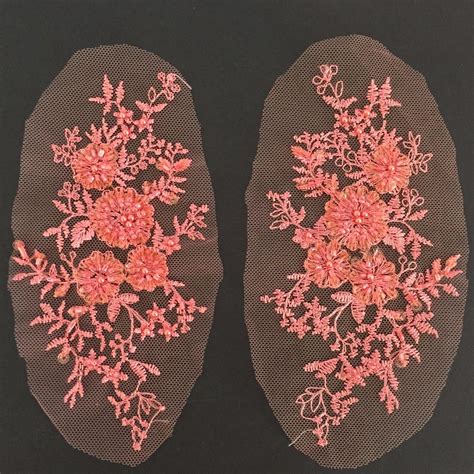 Beaded Apricot Lace Applique - Tutu | Costume | Evening Wear