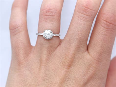 diamond ring  halo russell lane jewellers