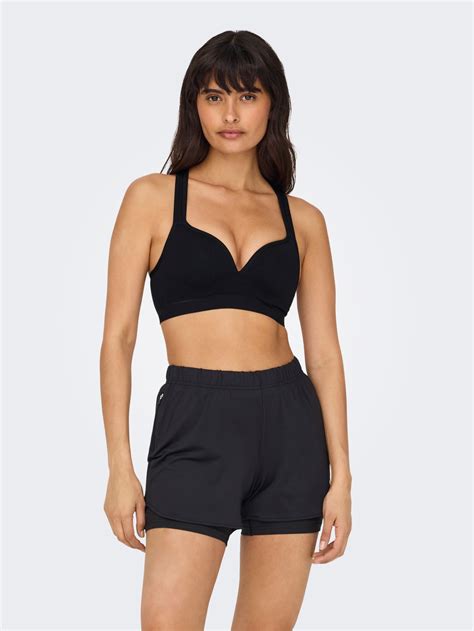 Seamless Sports Bra | Black | ONLY®