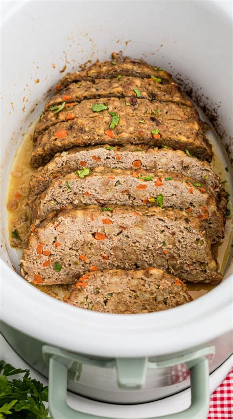 Slow Cooker Turkey Meatloaf (with Stovetop stuffing) - The Magical Slow ...