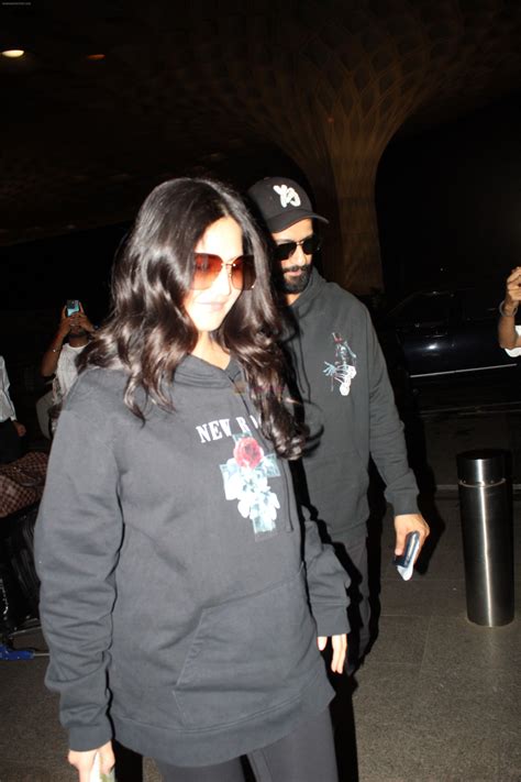 Katrina Kaif and hubby Vicky Kaushal dressed in black spotted at the