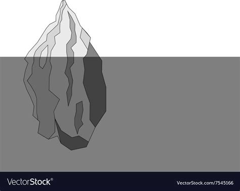 Iceberg Clipart Black And White