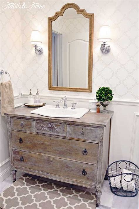 35 Brilliant Shabby Chic Bathroom Vanity - Home Decoration and ...