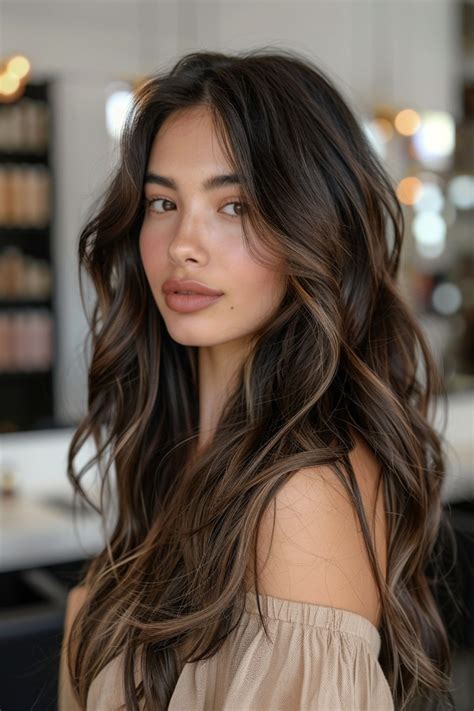 43 Dark Brown Hair With Lowlights Hairstyles That Scream ‘Rich Girl