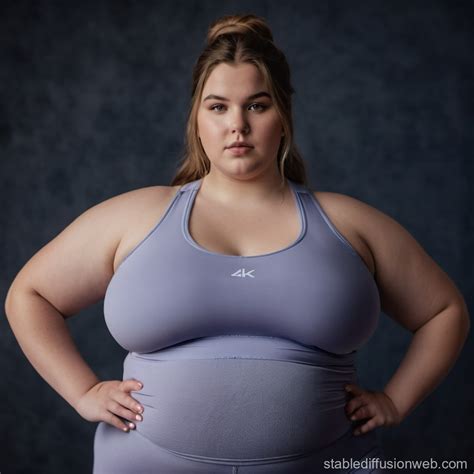 Portrait of Plus-Sized Model Anna in Yoga Clothes | Stable Diffusion Online