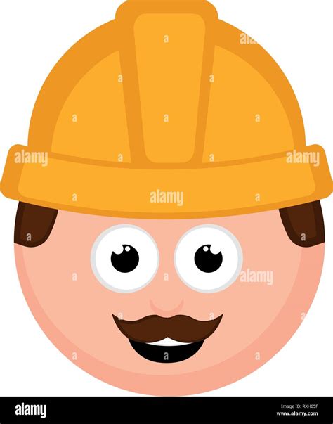 isolated engineer avatar cartoon stock vector image art alamy