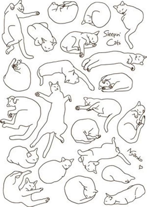 ️Трафареты кошек (шаблоны котиков) для рисования, вырезания, декора Cat ...