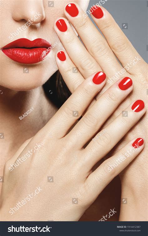 red fingernails images stock  vectors shutterstock