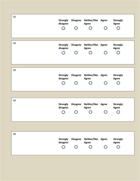 30 Free Likert Scale Templates & Examples ᐅ TemplateLab