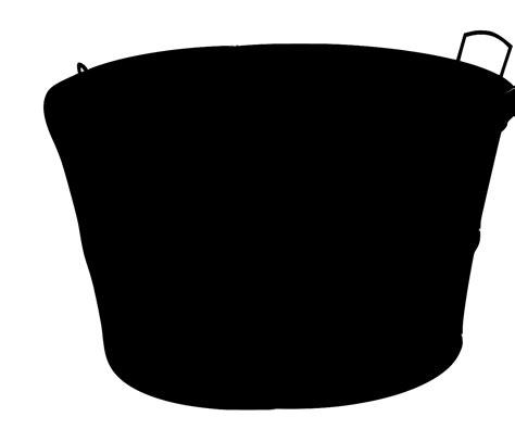 svg metal wood pail water  svg image icon svg silh