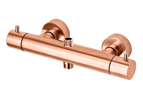 Смесители за баня | термостатичен смесител за душ light brushed copper ...