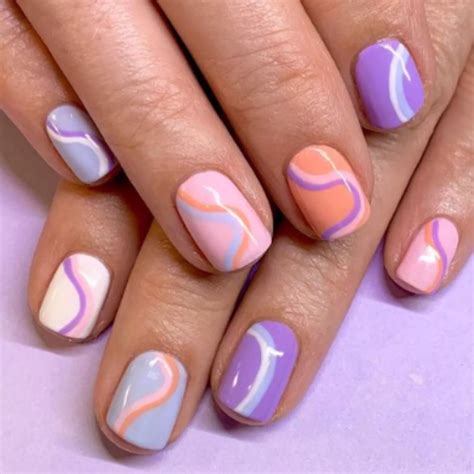 Original manicure for short nails for June 2024: from neon colours to