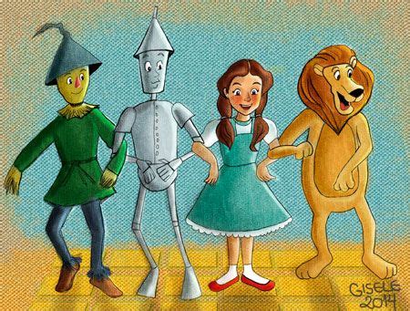 Personagens Magico De Oz - Personagens do Magico de Oz (pintura digital) | Magico de oz ...