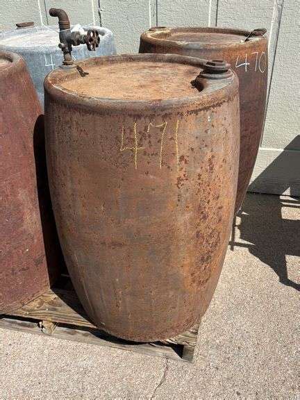 standard oil nebraska  gallon steel drum  spigot kraupies real