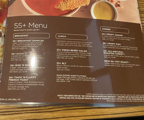 Printable Menu For Ihop