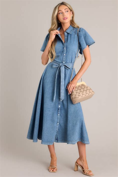 denim maxi dresses for women 7