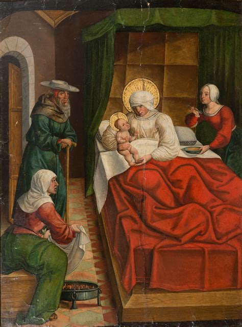 Alejo Fernández | Birth of the Virgin Mary (1515 - 1525) | MutualArt