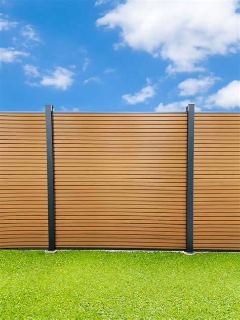 cedar composite fencing brown cedar bolt  fence kit hardy