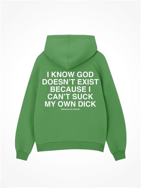 Suck My Own Dick - Irish Green Hoodie - LINDA FINEGOLD