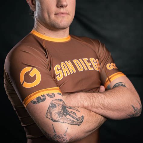 Finest City Rash Guard | Gold BJJ