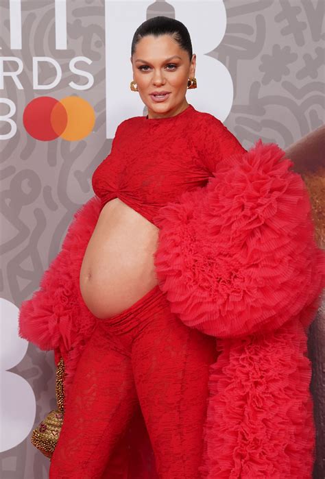 Pregnant JESSIE J at Brit Awards 2023 at O2 Arena in London 02/11/2023