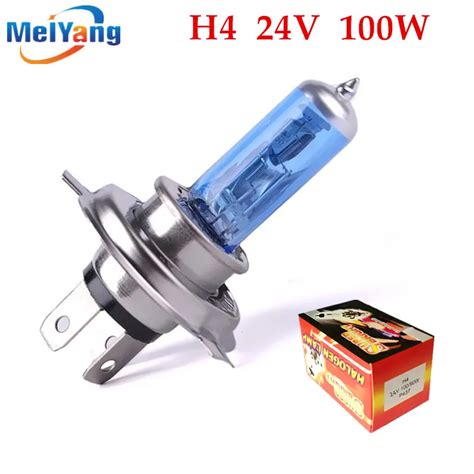 24V H4 100W Super Bright Fog Lights Halogen Bulb High Power Headlight ...