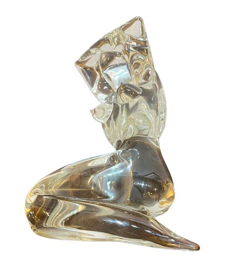 Vintage seated glass nude - Niall Mullen Antiques