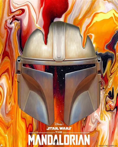 Download Disney Plus Mandalorian Helmet Wallpaper | Wallpapers.com