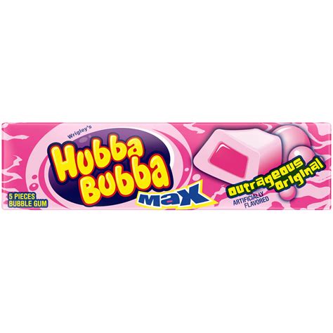 Hubba Bubba Max Original Bubble Gum - 5 Piece Pack - Walmart.com